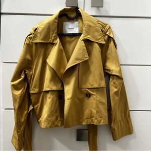 Bershka Tan Trench Coat Jacket